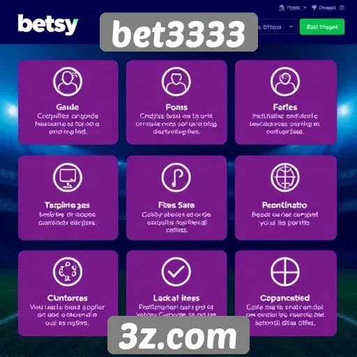 Apresentação das principais características do site bet3333